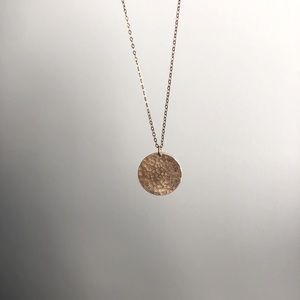GLDN Vollmond Necklace 14K Gold Fill Hammered 13mm